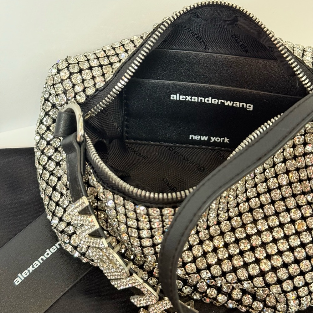 Alexander Wang Silver and Black Crossbody Bags - Picture 6 of 7